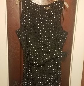 Black and white polka dot dress  size 18